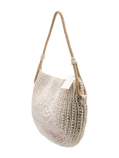 Saks Fifth Avenue Raffia Shoulder Bag