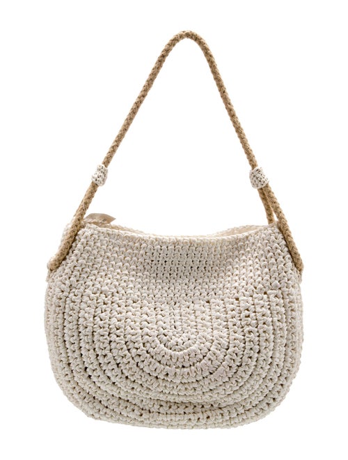 Saks Fifth Avenue Raffia Shoulder Bag