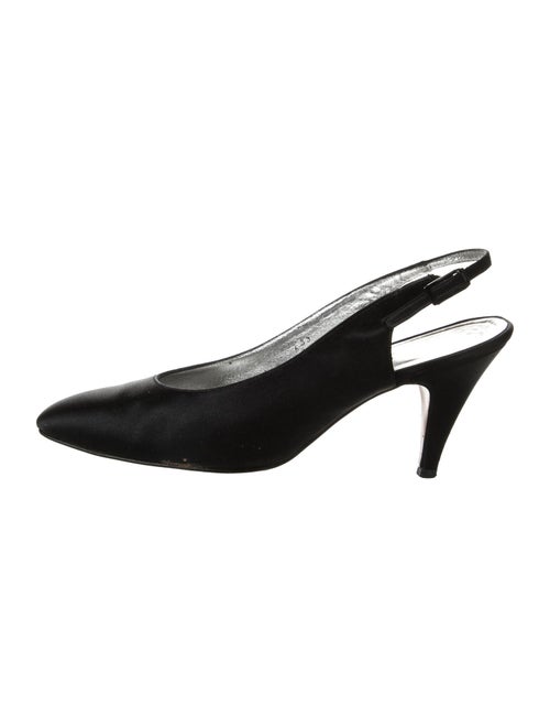 Saks Fifth Avenue Satin Slingback Pumps