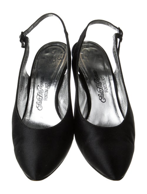 Saks Fifth Avenue Satin Slingback Pumps