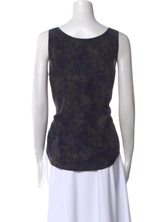 Saks Fifth Avenue Printed Scoop Neck Top