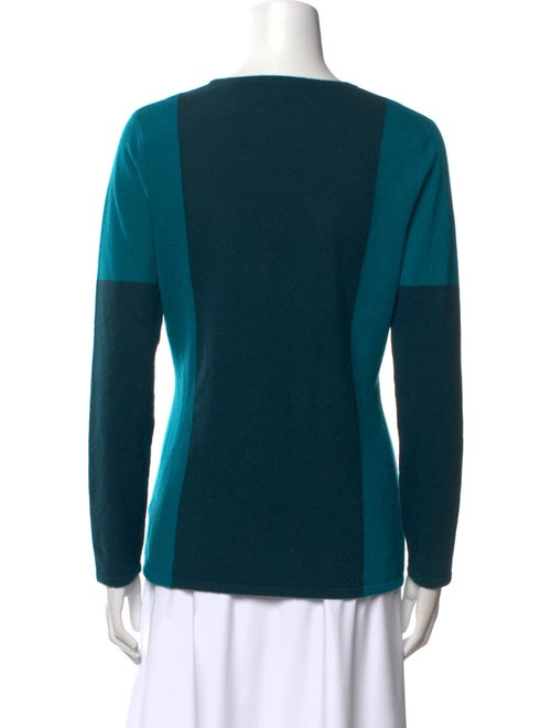 Saks Fifth Avenue Cashmere Colorblock Pattern Sweater