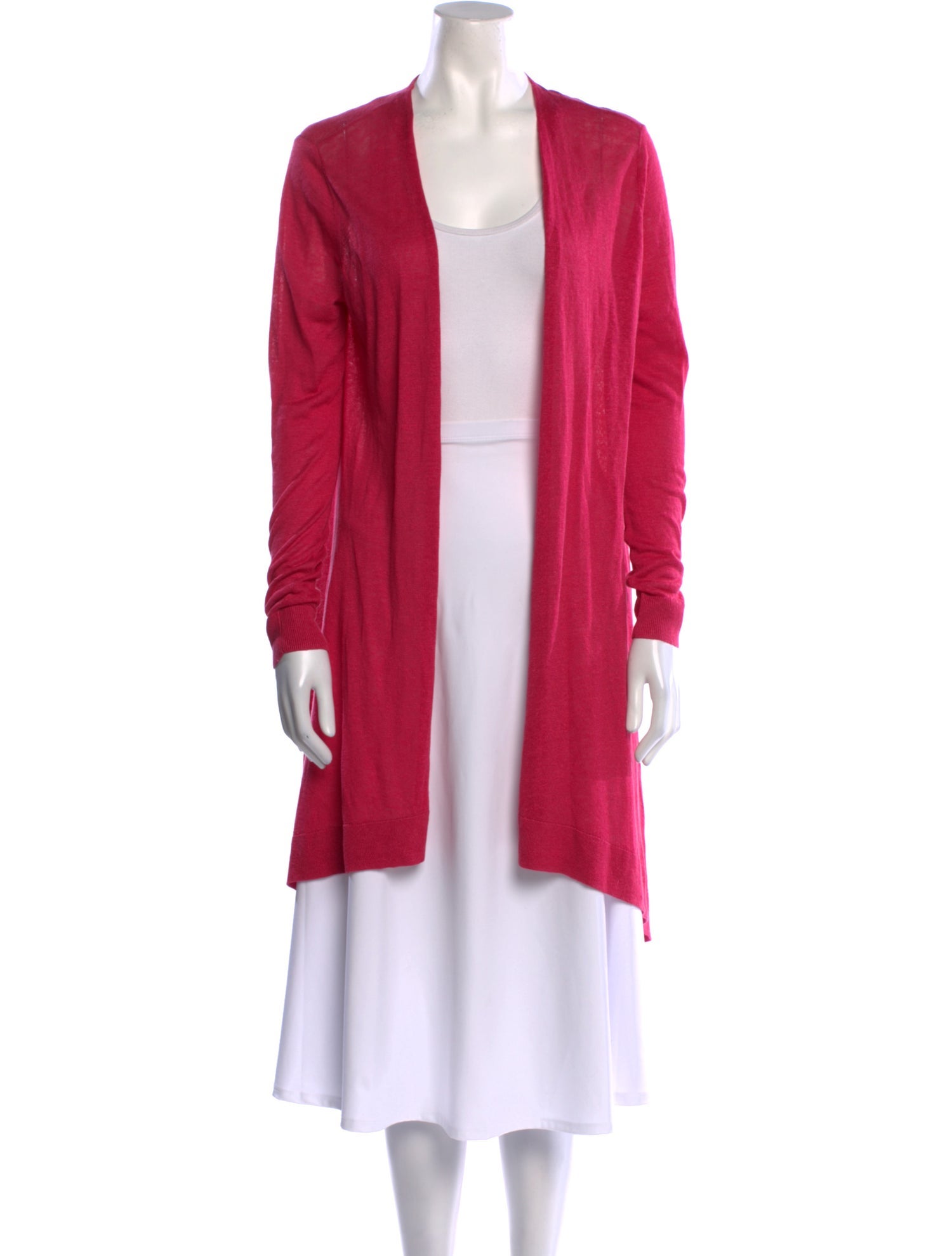 Saks Fifth Avenue Linen Open Front Sweater