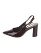 Saks Fifth Avenue Patent Leather Slingback Pumps