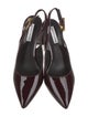 Saks Fifth Avenue Patent Leather Slingback Pumps