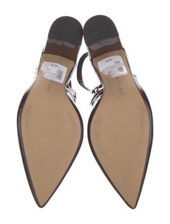 Saks Fifth Avenue Patent Leather Slingback Pumps