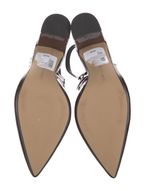 Saks Fifth Avenue Patent Leather Slingback Pumps