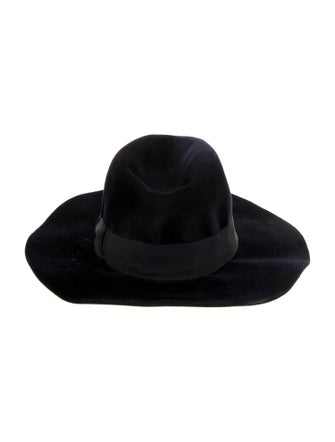 Saks Fifth Avenue Velvet Gambler Hat