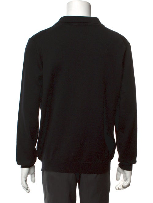 Saks Fifth Avenue Merino Wool Collar Polo Shirt