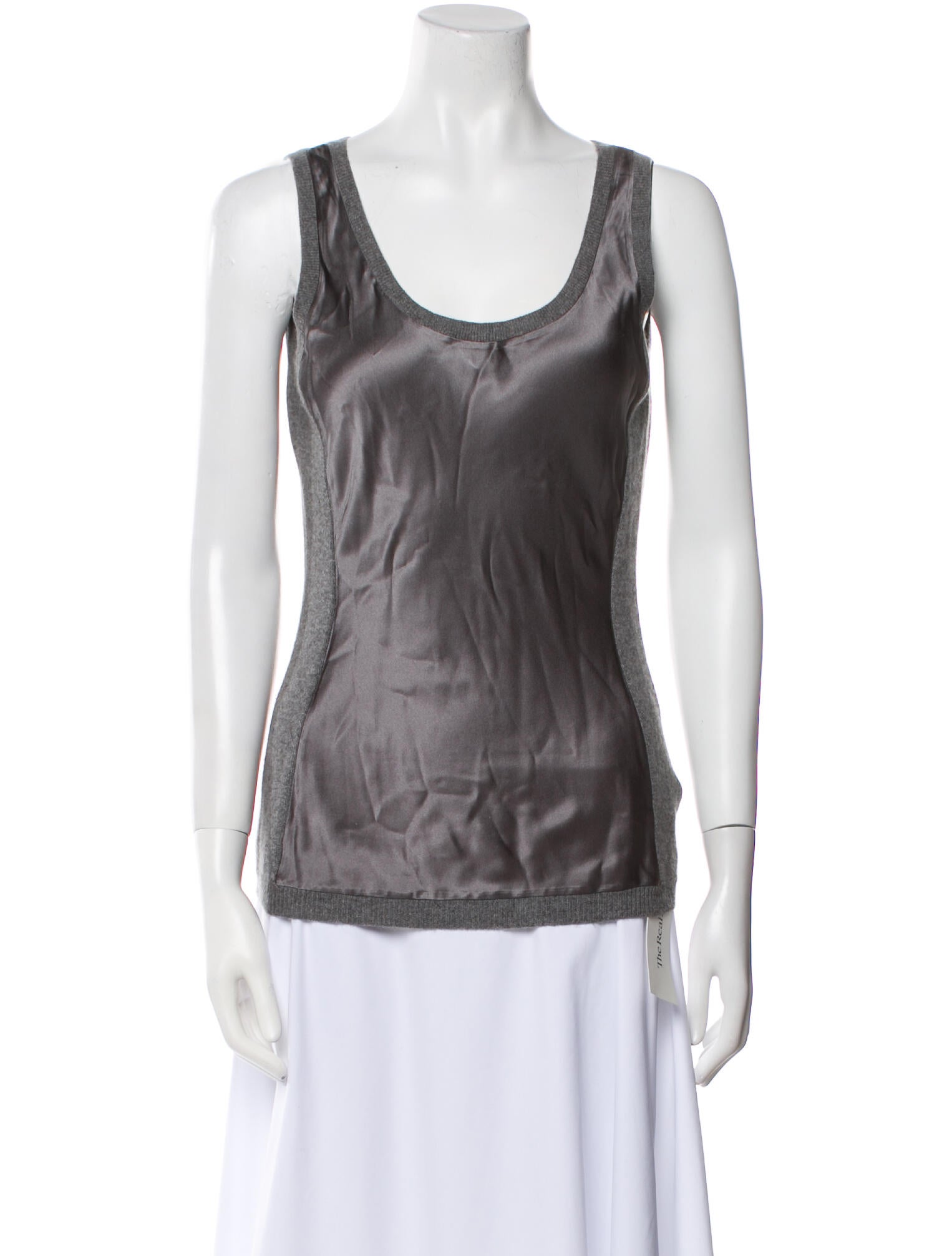 Saks Fifth Avenue Silk Scoop Neck Top w/ Tags