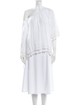 Saks Fifth Avenue Linen One-Shoulder Tunic