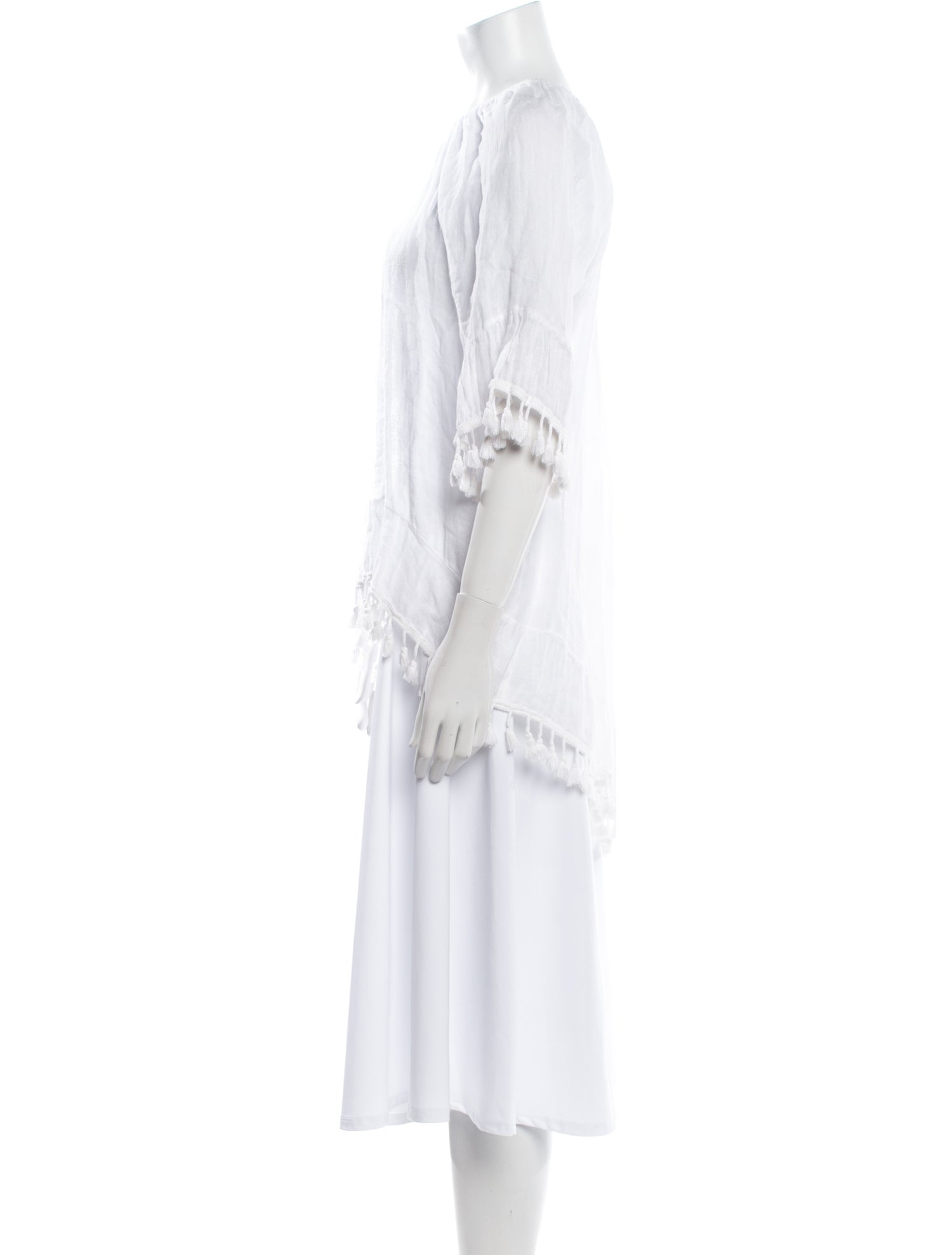 Saks Fifth Avenue Linen One-Shoulder Tunic