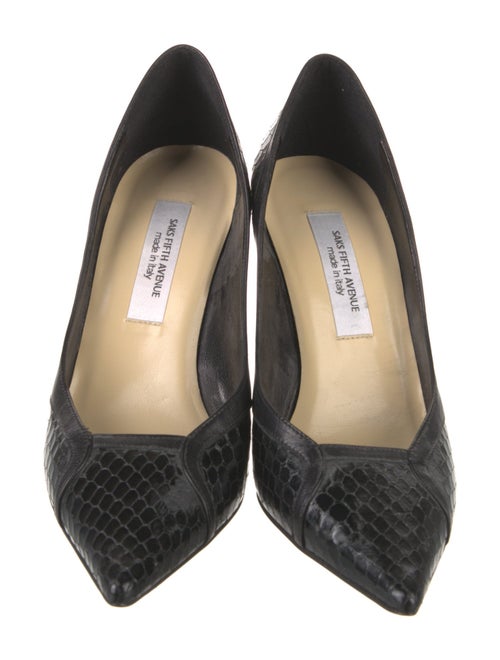 Saks Fifth Avenue Snakeskin Pumps
