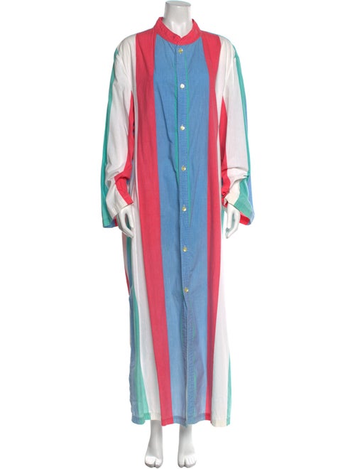 Saks Fifth Avenue Colorblock Pattern Long Dress