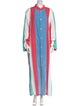 Saks Fifth Avenue Colorblock Pattern Long Dress