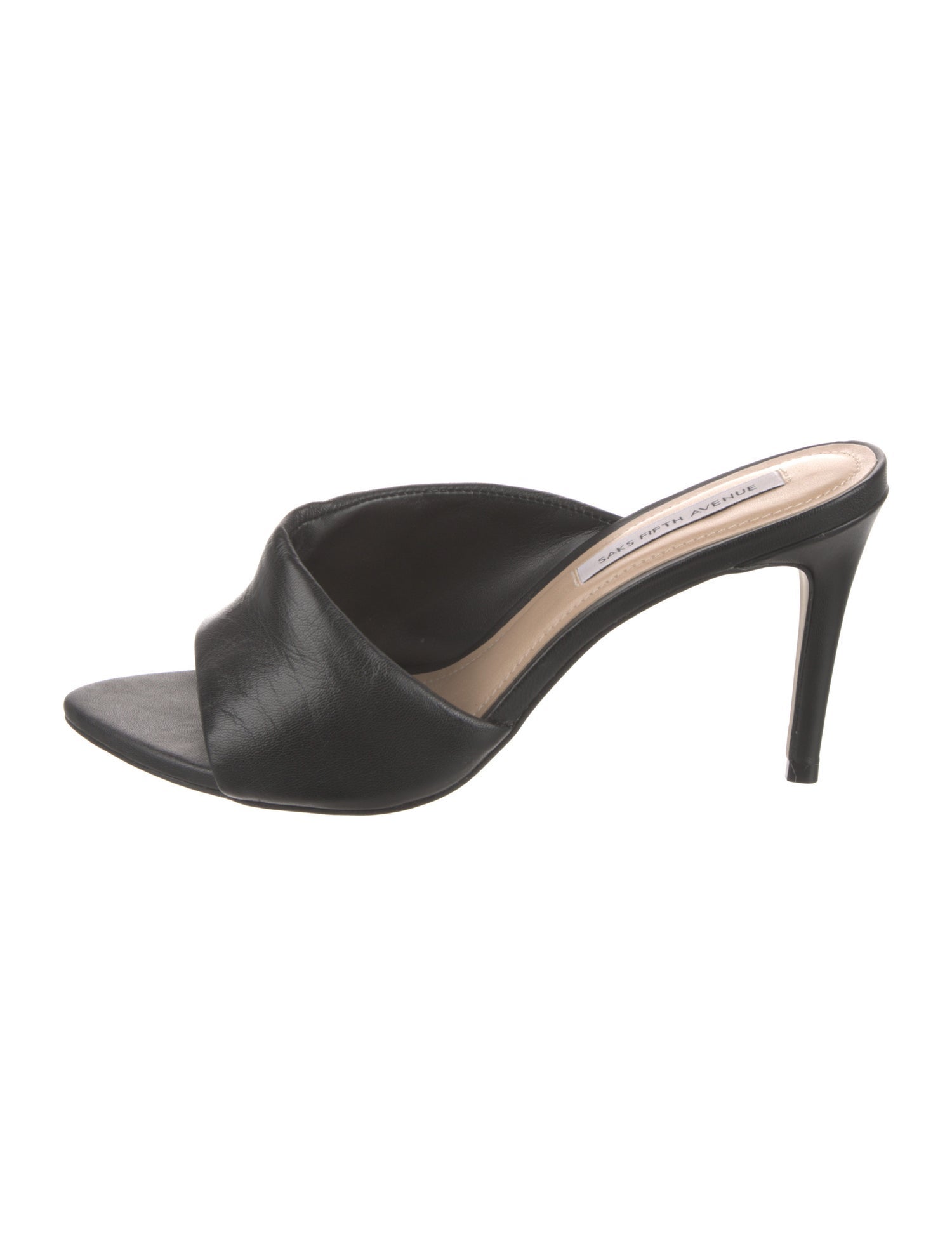 Saks Fifth Avenue Leather Slides