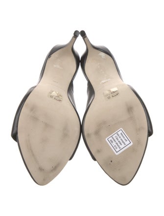 Saks Fifth Avenue Leather Slides