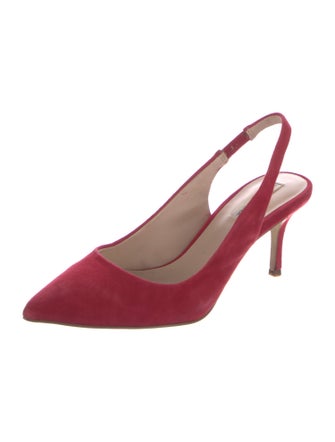 Saks Fifth Avenue Suede Slingback Pumps