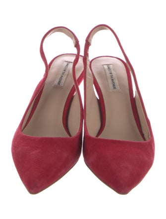 Saks Fifth Avenue Suede Slingback Pumps