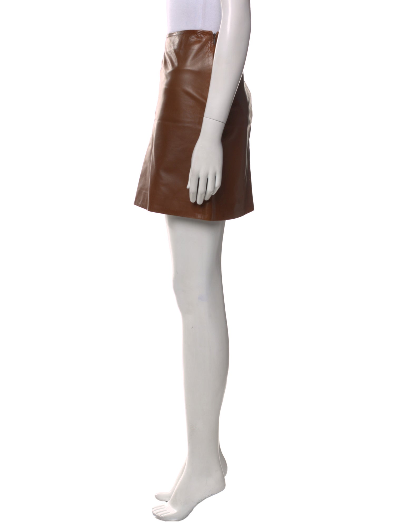 Saks Fifth Avenue Leather Mini Skirt