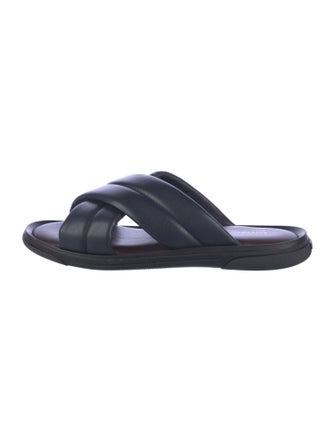 Saks Fifth Avenue Leather Slides