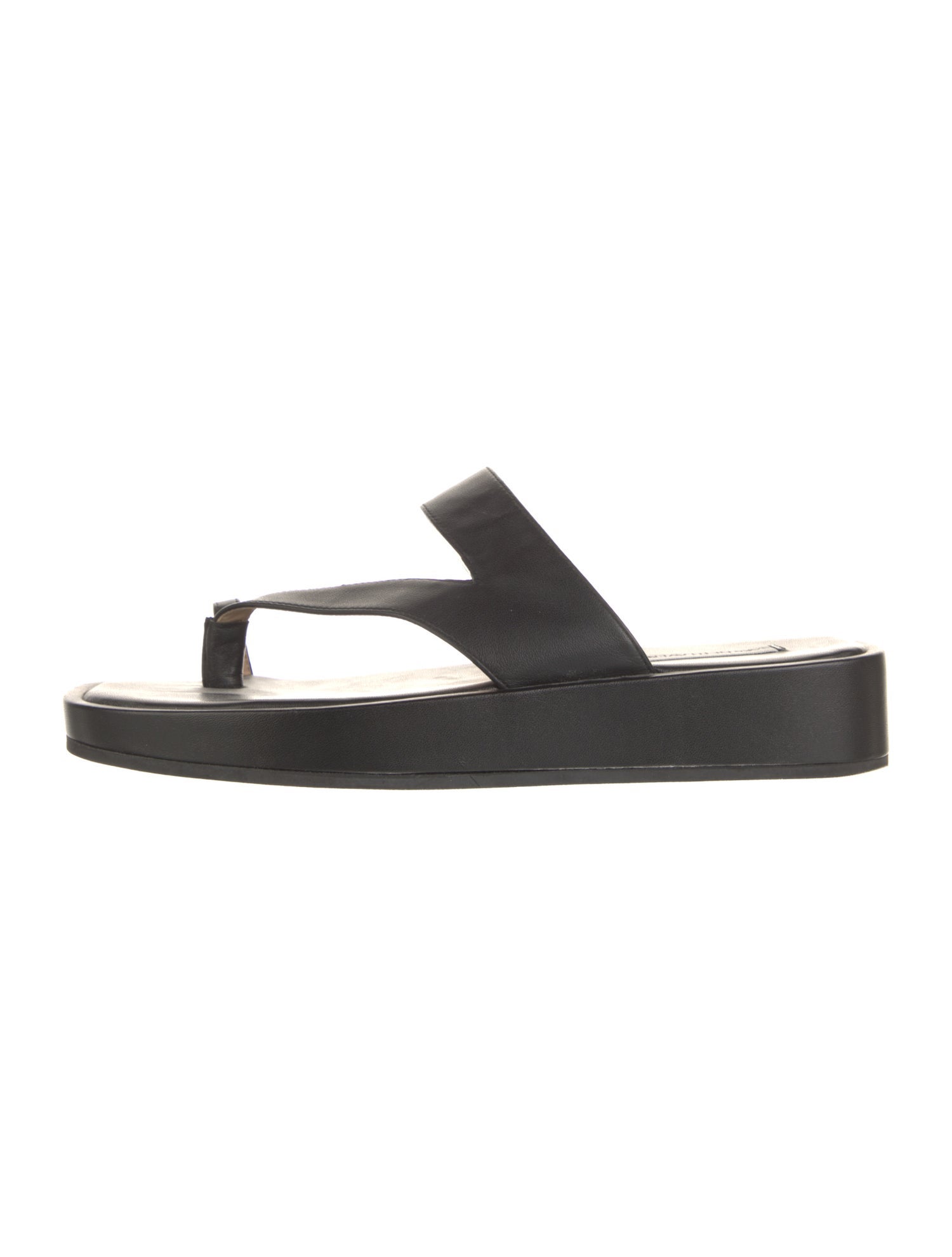 Saks Fifth Avenue Leather Slides