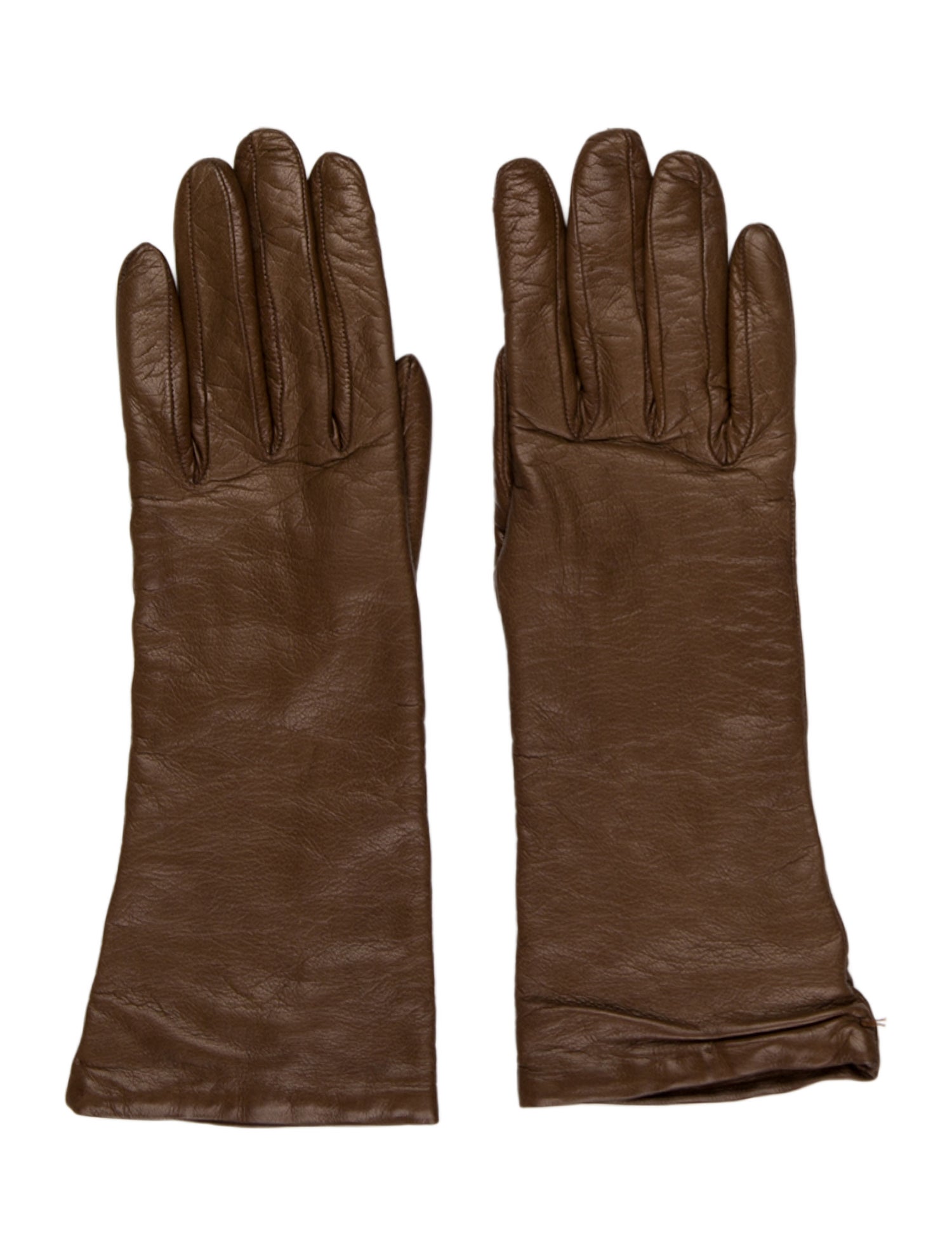 Saks Fifth Avenue Leather Winter Gloves