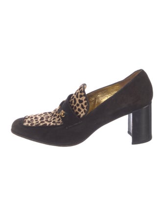 Saks Fifth Avenue Suede Printed Pumps