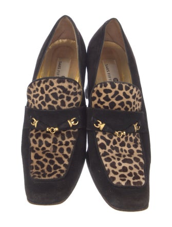 Saks Fifth Avenue Suede Printed Pumps