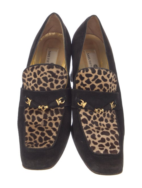 Saks Fifth Avenue Suede Printed Pumps