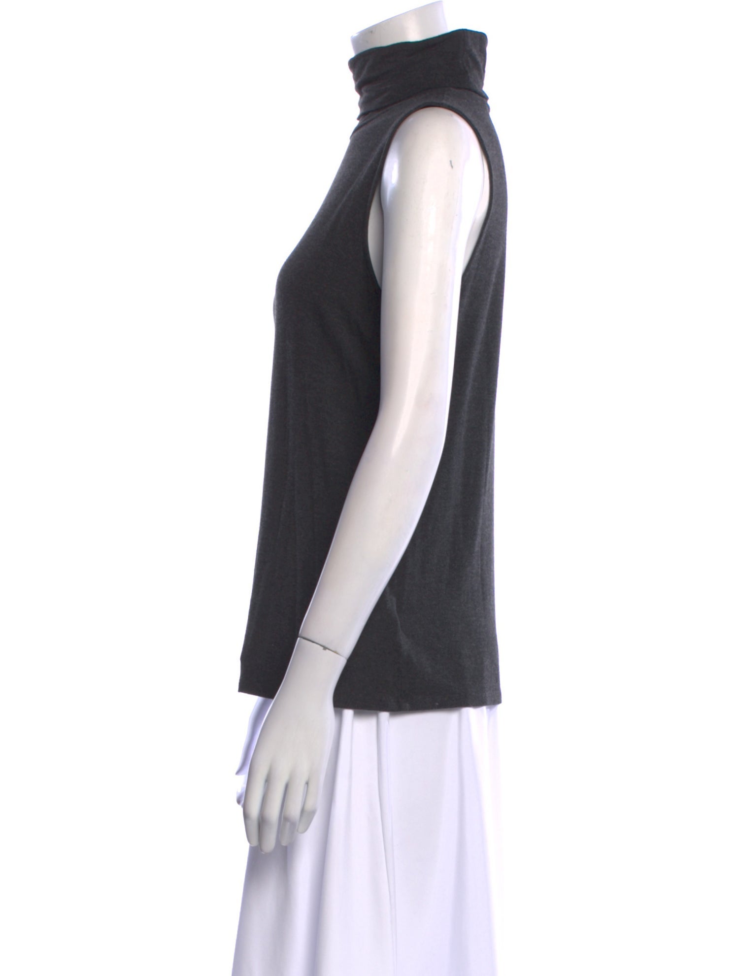 Saks Fifth Avenue Turtleneck Sleeveless Top
