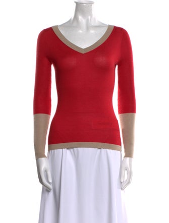 Saks Fifth Avenue Silk V-Neck Top