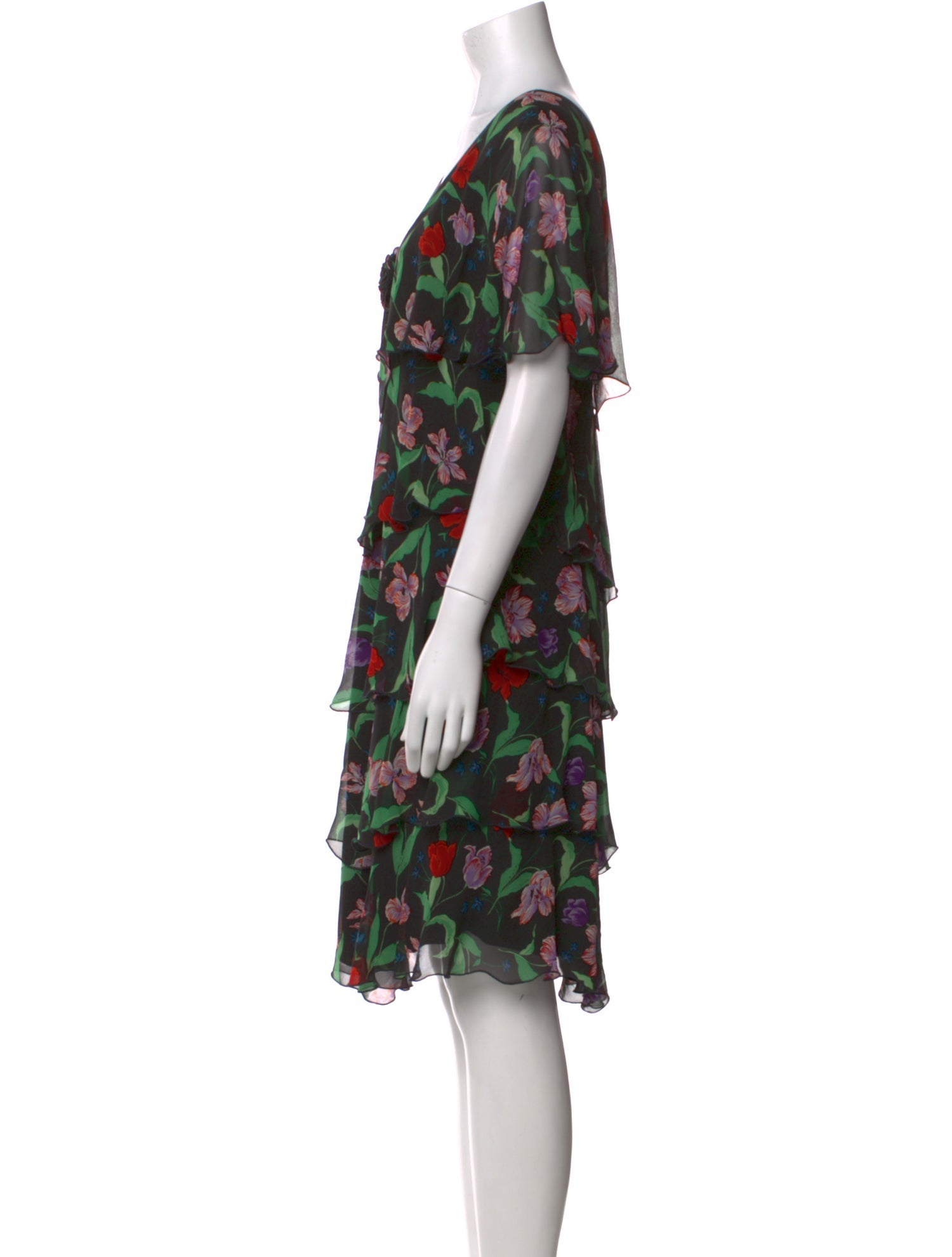 Saks Fifth Avenue Floral Print Knee-Length Dress