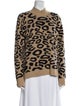 Saks Fifth Avenue Wool Animal Print Sweater