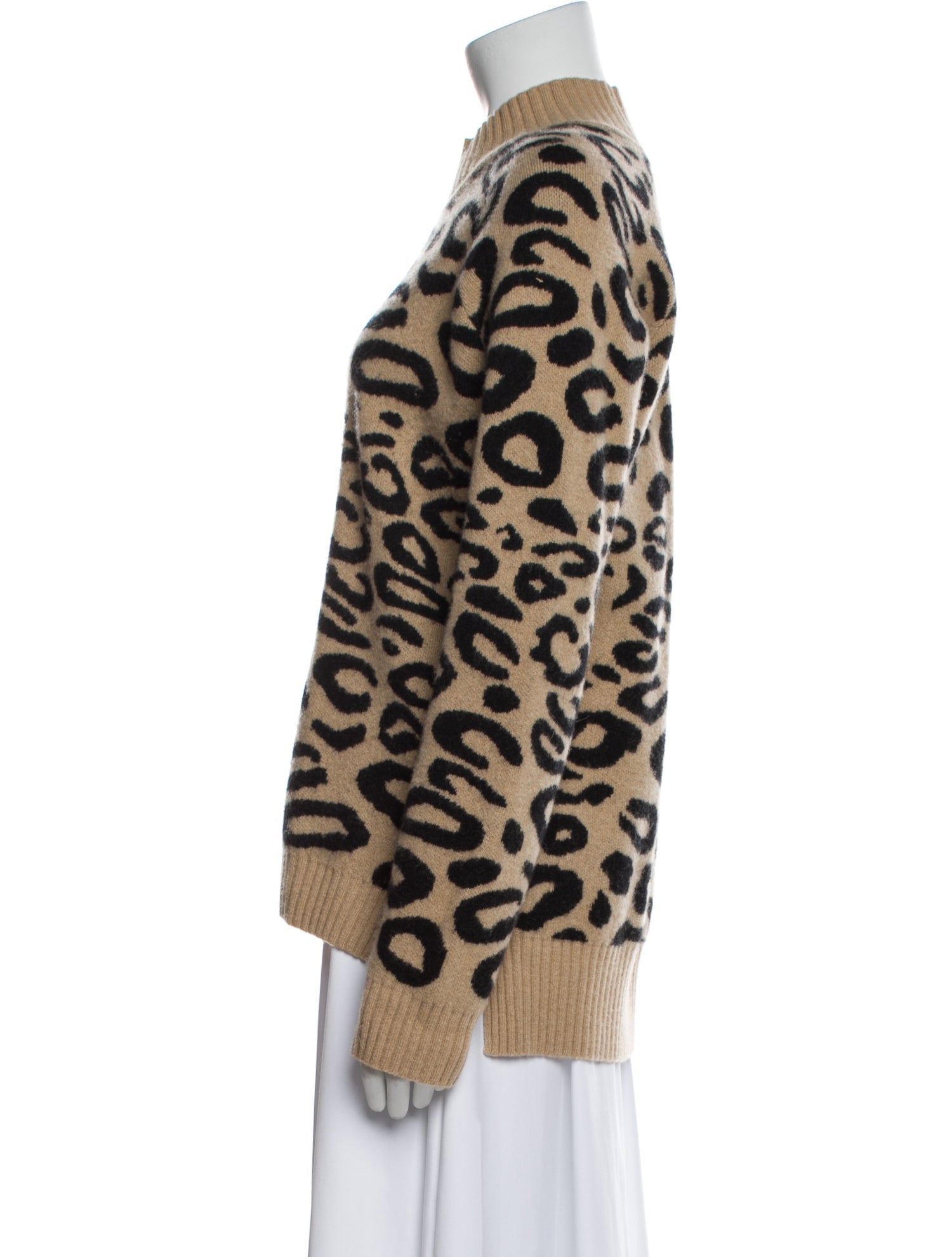 Saks Fifth Avenue Wool Animal Print Sweater