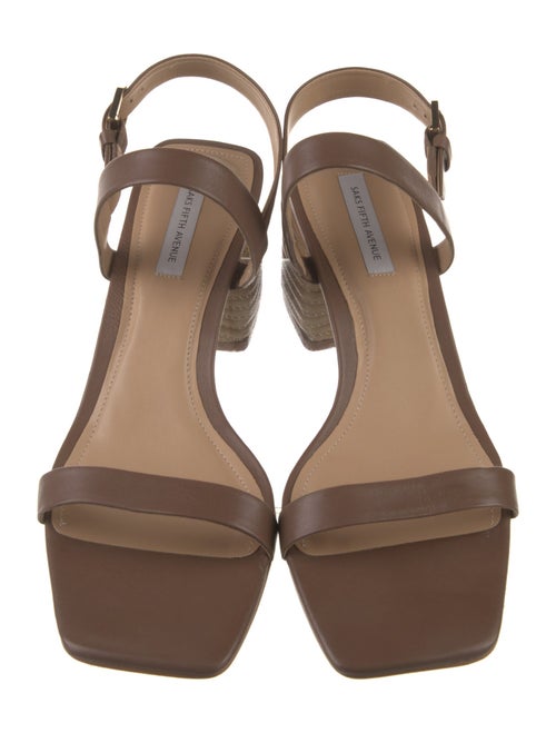 Saks Fifth Avenue Leather Slingback Sandals