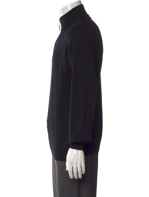 Saks Fifth Avenue Merino Wool Mock Neck Polo Sweater