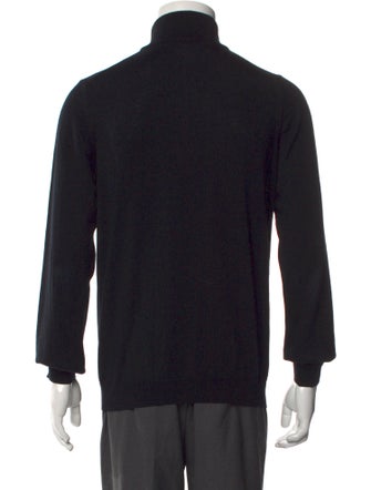 Saks Fifth Avenue Merino Wool Mock Neck Polo Sweater
