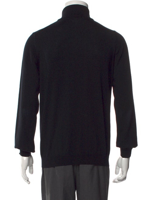 Saks Fifth Avenue Merino Wool Mock Neck Polo Sweater