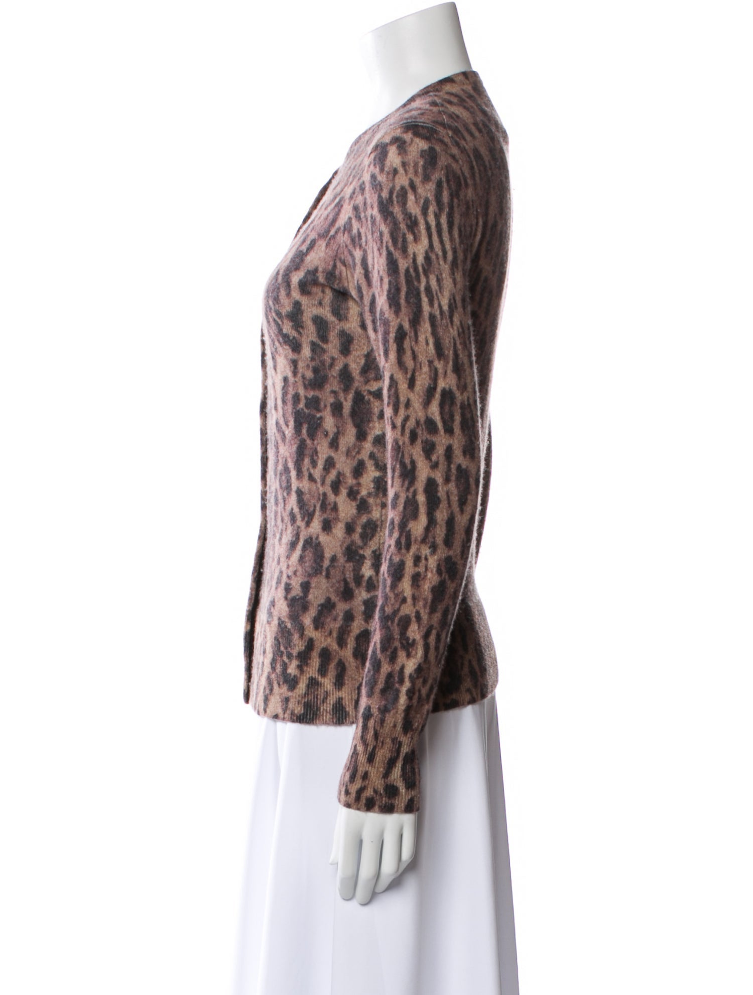 Saks Fifth Avenue Cashmere Animal Print Sweater