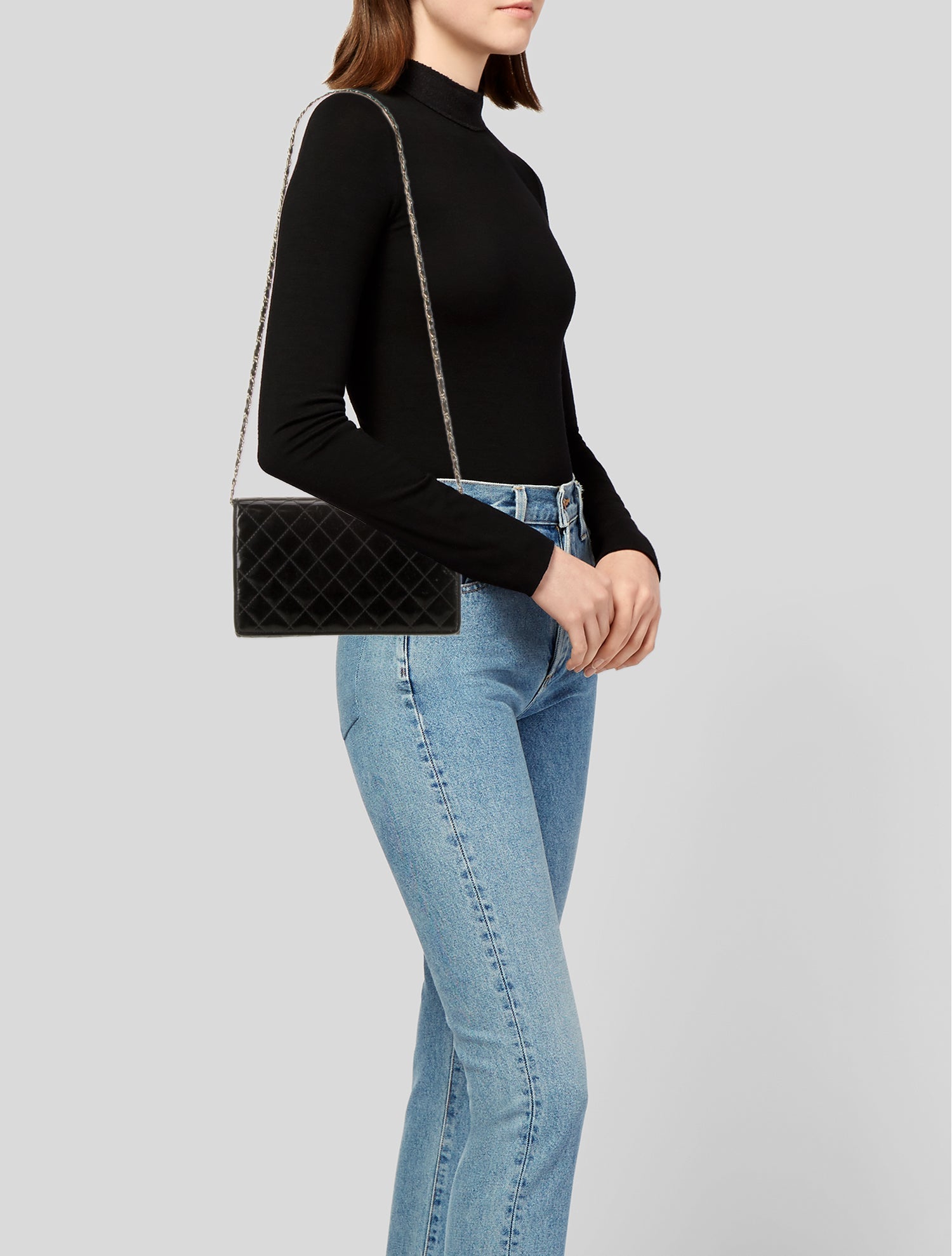 Saks Fifth Avenue Leather Evening Bag