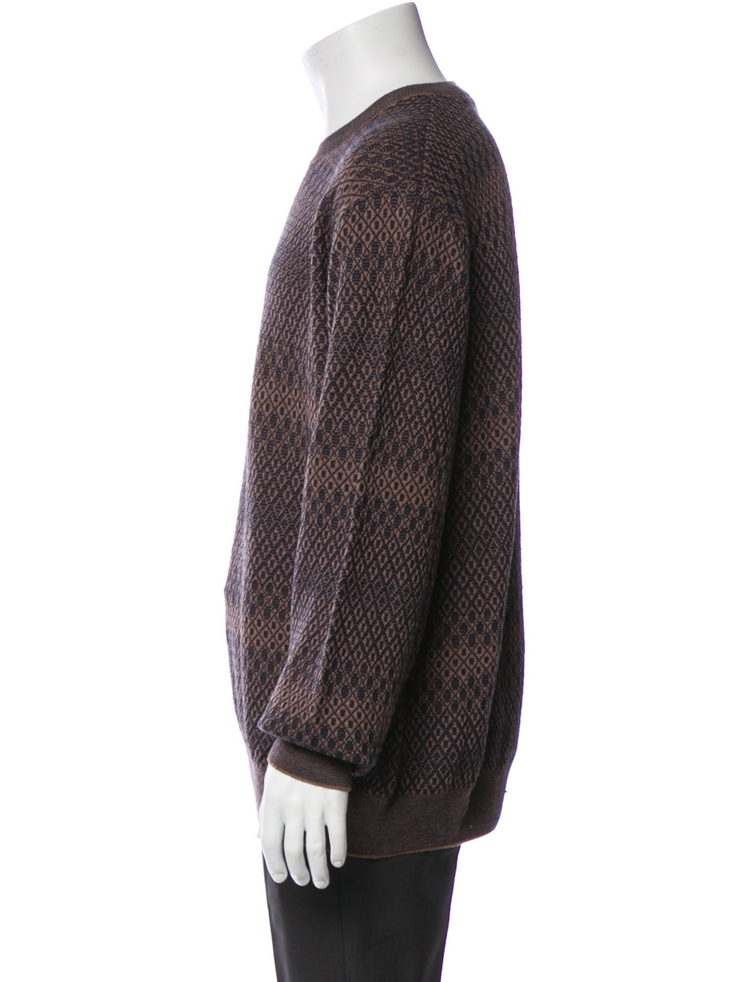 Saks Fifth Avenue Merino Wool Printed Pullover