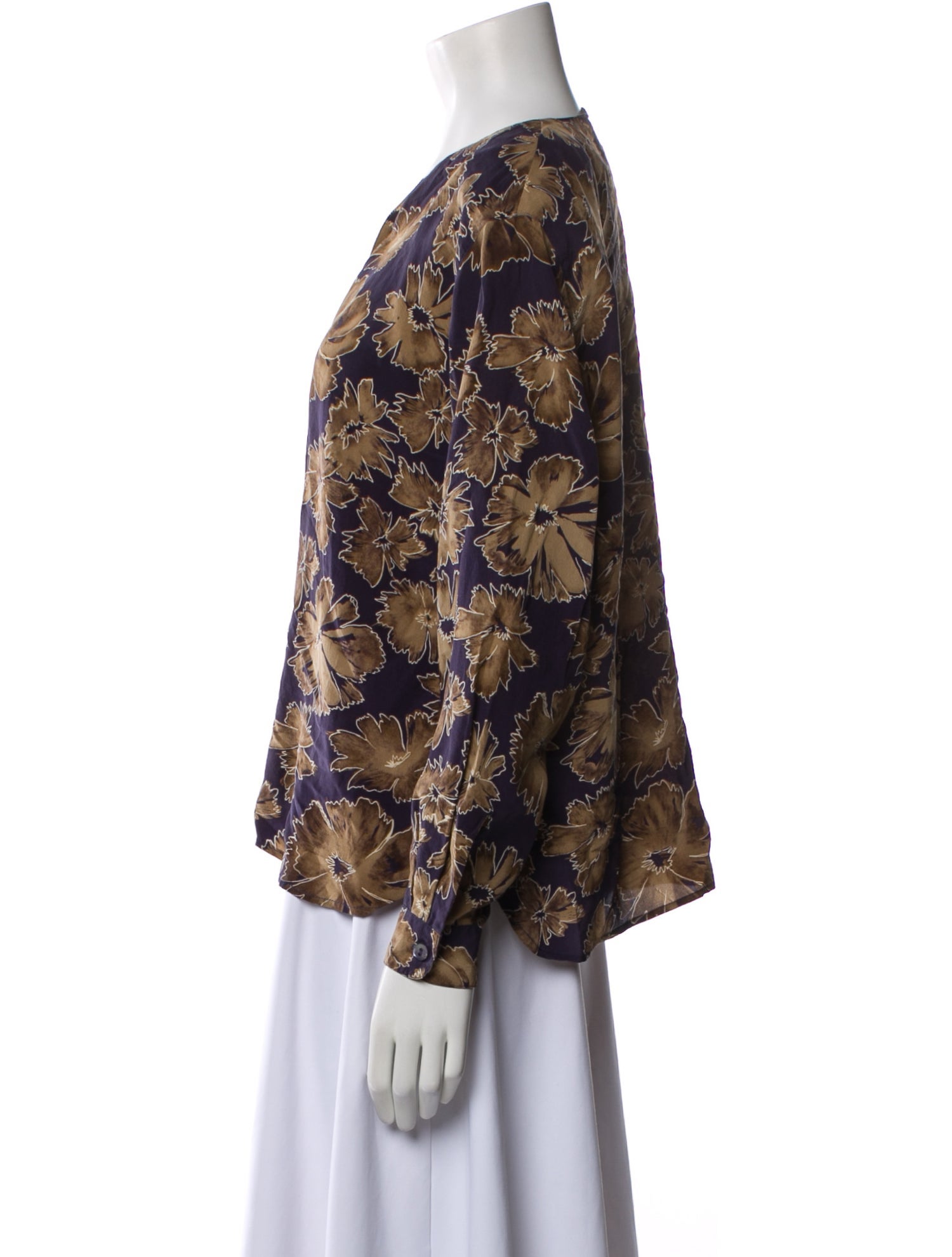 Saks Fifth Avenue Silk Printed Blouse