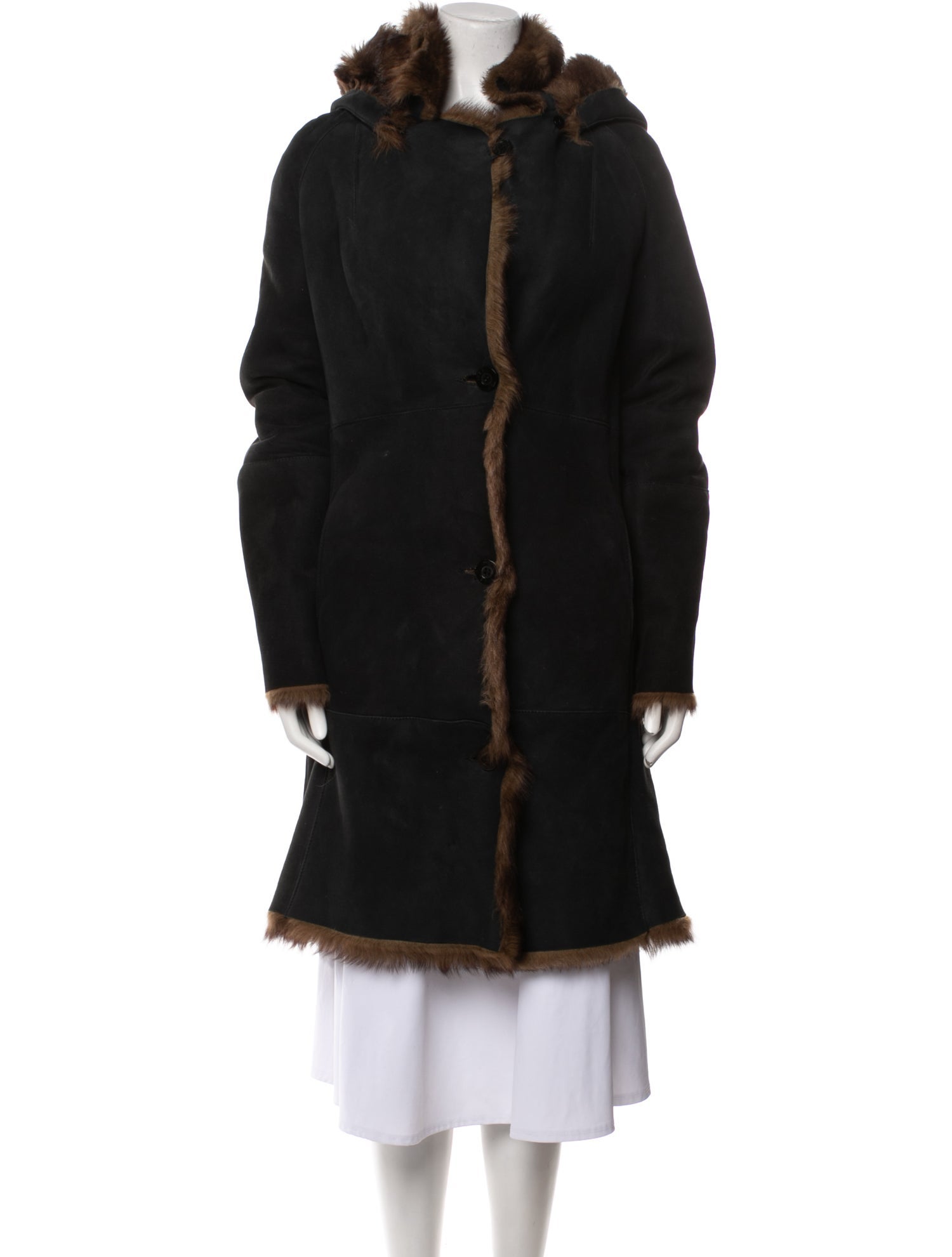 Saks Fifth Avenue Shearling Fur Coat