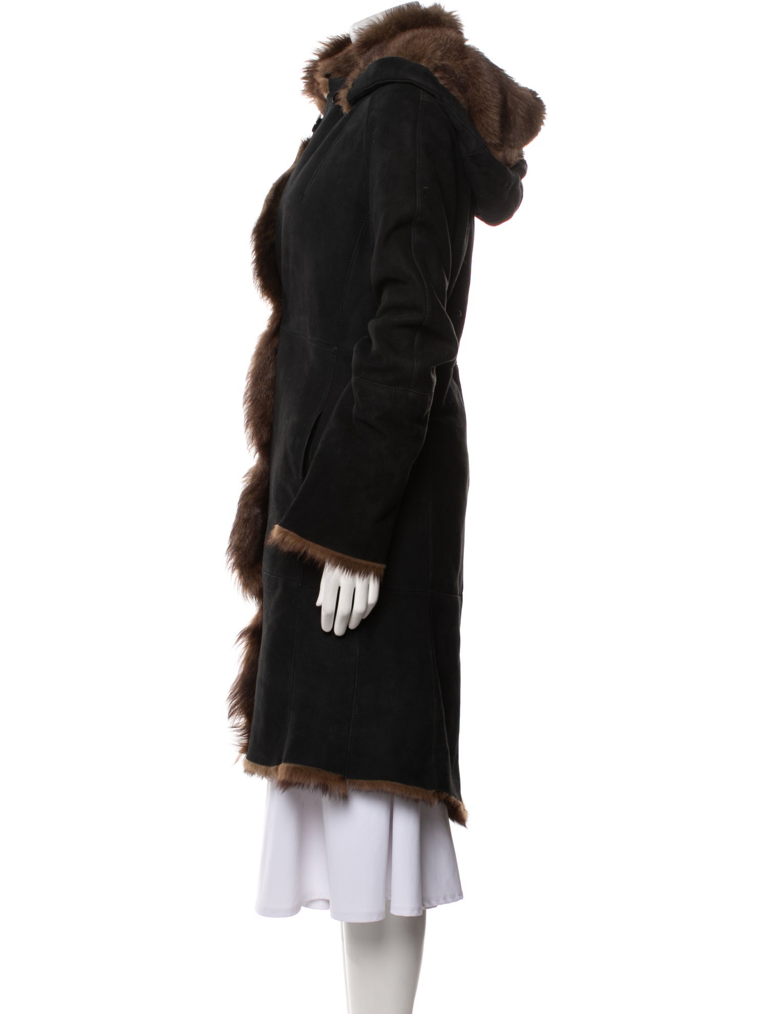 Saks Fifth Avenue Shearling Fur Coat