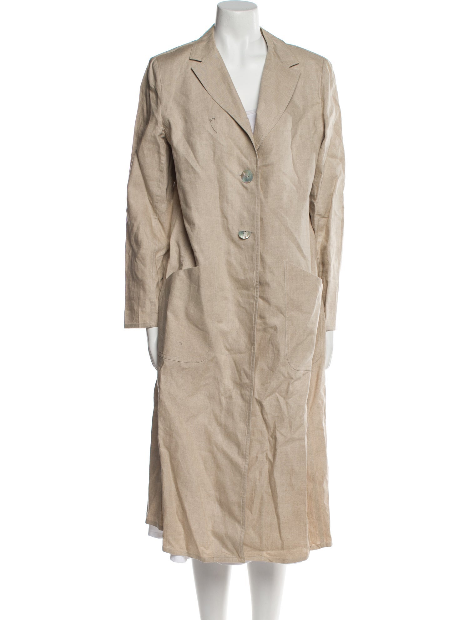 Saks Fifth Avenue Linen Trench Coat