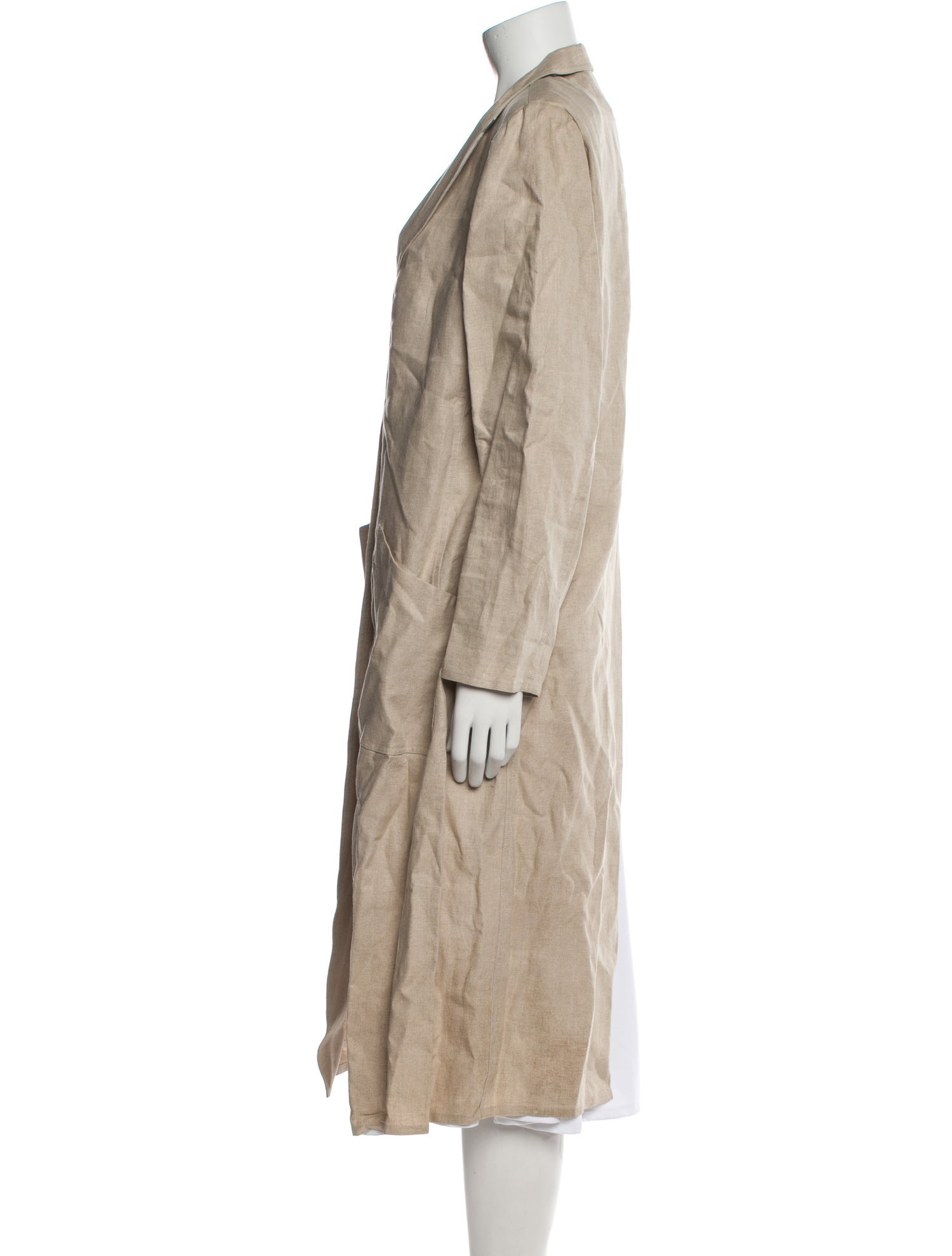 Saks Fifth Avenue Linen Trench Coat