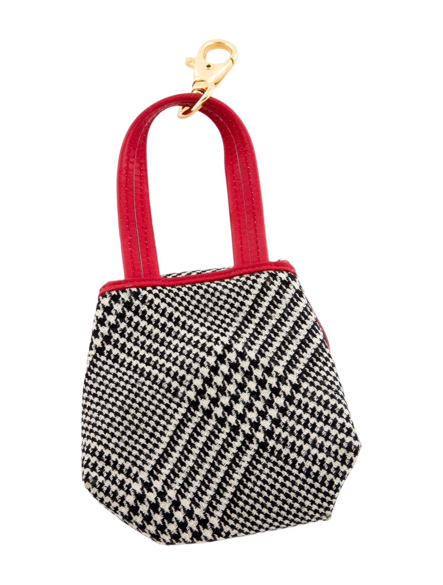 Saks Fifth Avenue Houndstooth Keychain