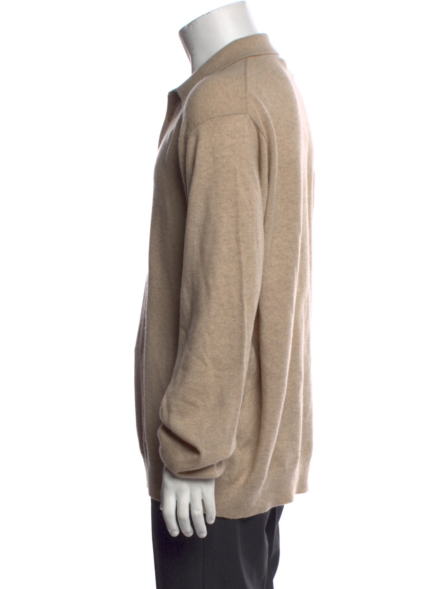 Saks Fifth Avenue Cashmere Mock Neck Polo Sweater