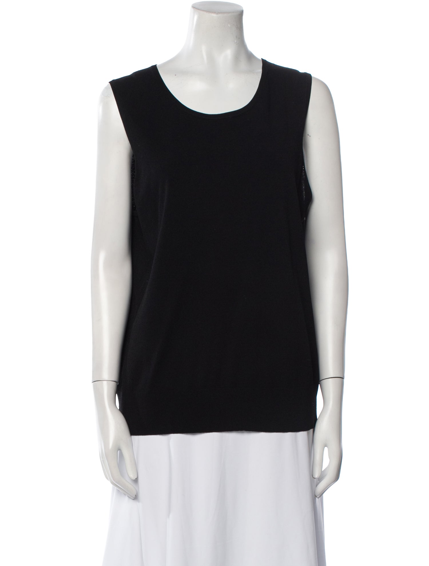 Saks Fifth Avenue Scoop Neck Sleeveless Top